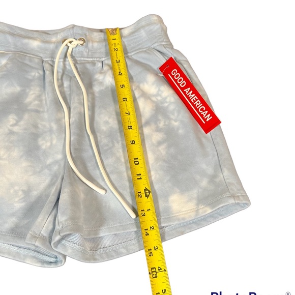 Good American Tie Dye Sweatshort Cloud Tie Dye002 Size 0 XS NWT - Picture 6 of 14
